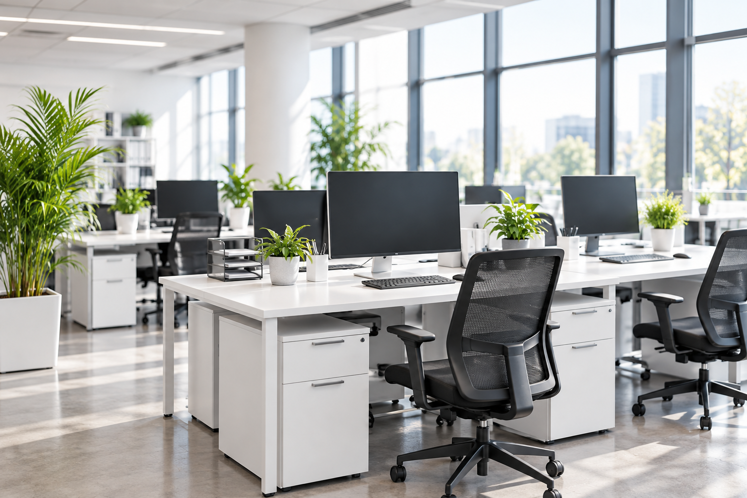 Helles, modernes und gepflegtes Büro